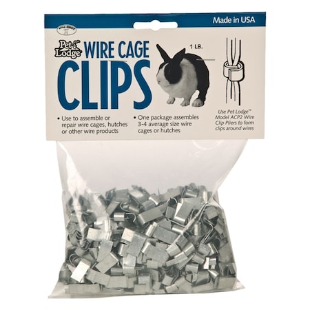 Miller Mfg Pet Lodge Wire Cage Clips 1 lb. Bag 2353